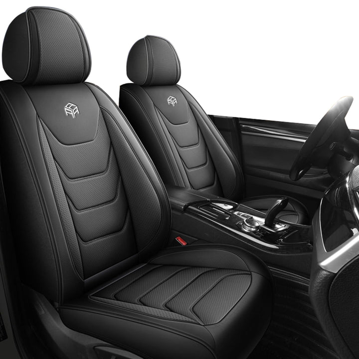 PU Leder Autositzbezüge Auto Vordersitz 2 Stück Set Fit für Mercedes-Benz C-Klasse W202 W203 W204 W2
