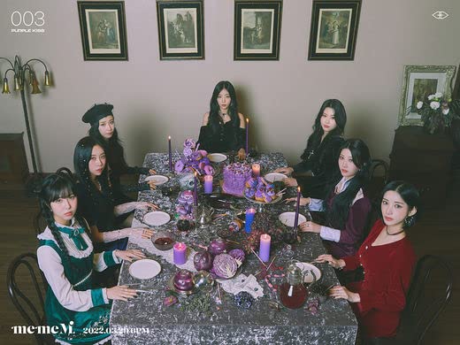Purple Kiss memeM 3rd Mini Album M Version Contents+Poster+Tracking Sealed, Audio-CD