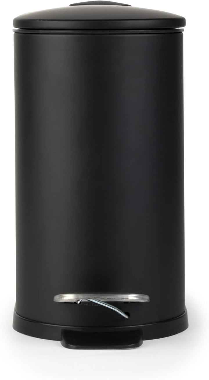 Beldray Treteimer für Badezimmer, 5 Liter, kleiner WC-Mülleimer mit Soft-Close-Deckel, D-förmiger Sa