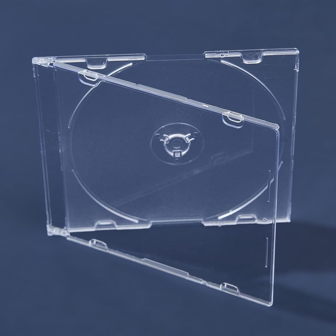 Dragon Trading® CD- / DVD-Hüllen für 1 CD / DVD, 5,2 mm, transparent, 50 Stück
