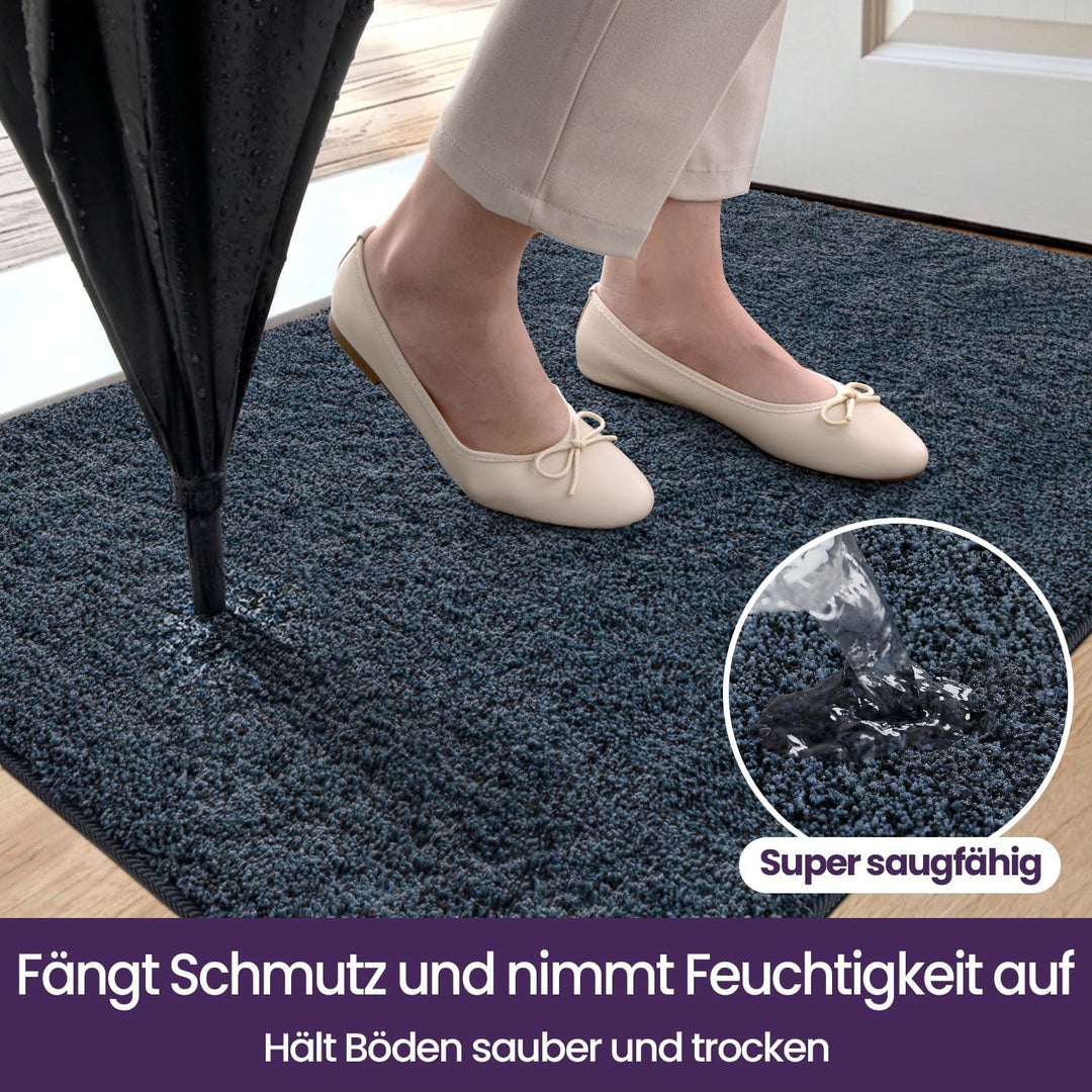 DEXI Fussmatte Innen 120 x 180 cm, rutschfeste Schmutzfangmatte, Maschinenwaschbare Fussmatte, Saugs