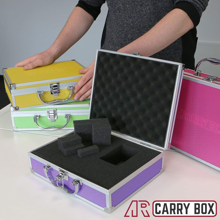 AR Carry Box® Kleiner Alukoffer Werkzeugkoffer Aluminium Koffer leer 260x210x80mm Farbe Rot, Rot