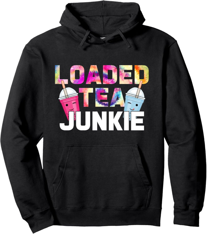 Loaded Tea Junkie Funny Summer Vibes Fan Pullover Hoodie
