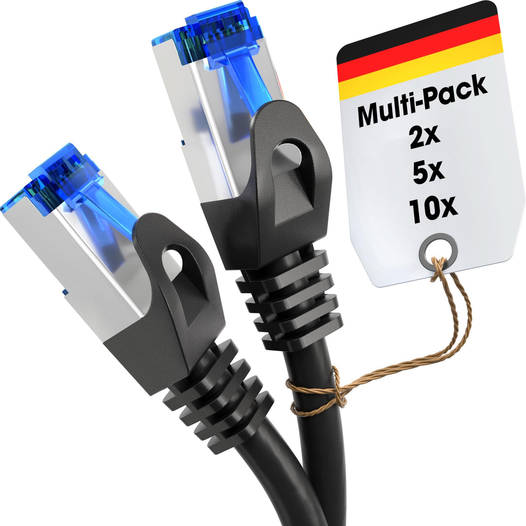 KabelDirekt – 5X 15m – Netzwerk, Ethernet, LAN &amp; Patch Kabel (überträgt maximale Glasfaser Geschwind