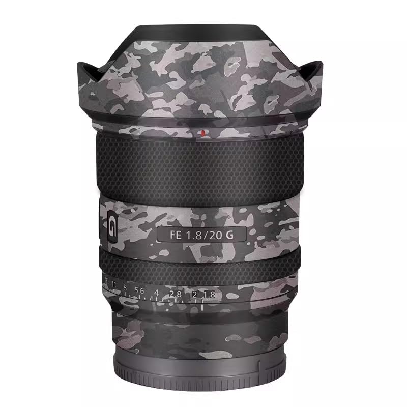 Aufkleber für Sony FE 20 mm F1.8 G, Vinyl, für Kameralinse, Gehäuse, Schutzaufkleber, Schutzschicht