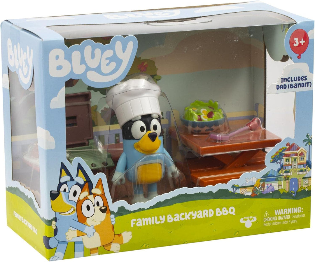 Giochi Preziosi - Bluey-Grillfigur mit Tisch und Bänken für PIC Nick Grill Küche und Hut Koch Als Zu