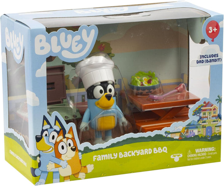 Giochi Preziosi - Bluey-Grillfigur mit Tisch und Bänken für PIC Nick Grill Küche und Hut Koch Als Zu