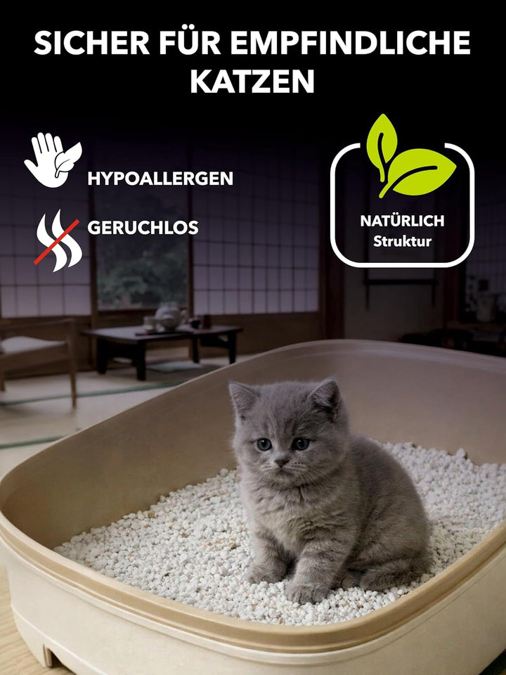 Katzenstreu Klumpend | Klumpstreu für Katzen | Katzenstreu | 100% pflanzliche Katzen Klumpstreu Avec