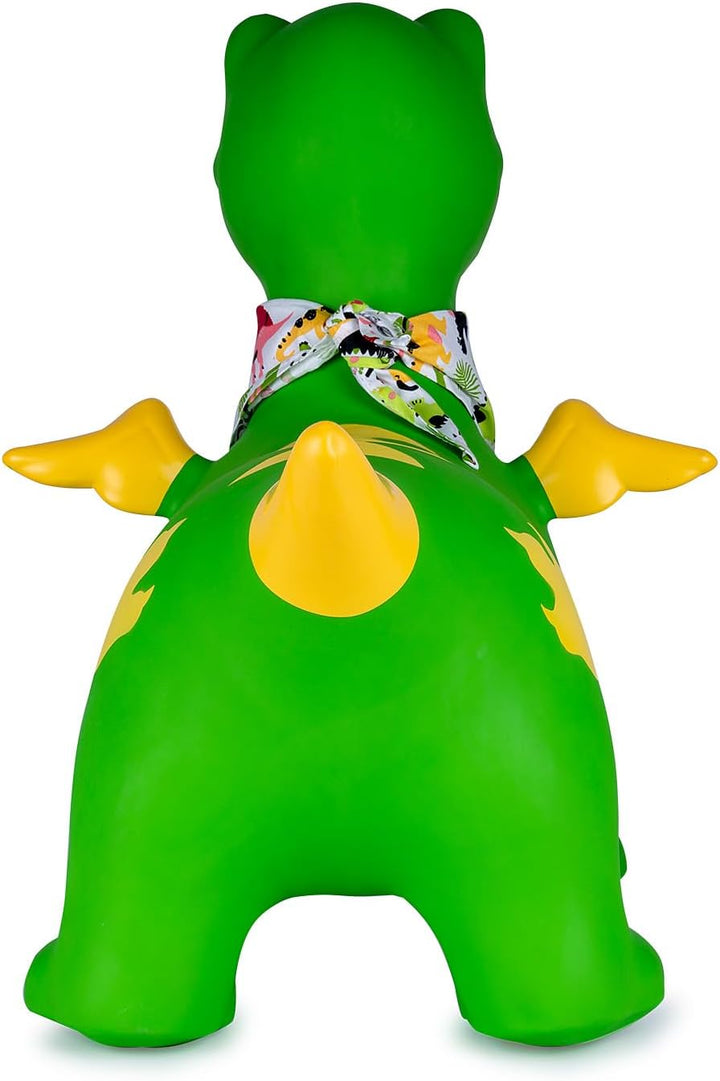 JAMARA 466007 Hüpftier Dino mit Flügel HoppyDoo - Spielzeug für Kinder, Hüpfspielzeug Baby Indoor/Ou