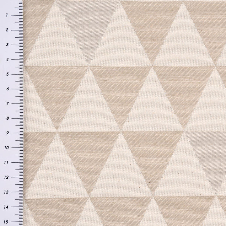 SCHÖNER LEBEN. Zugluftstopper Triangel Retro Scandi Sand Hellbeige, Auswahl:100cm Länge ca. 100x15x1