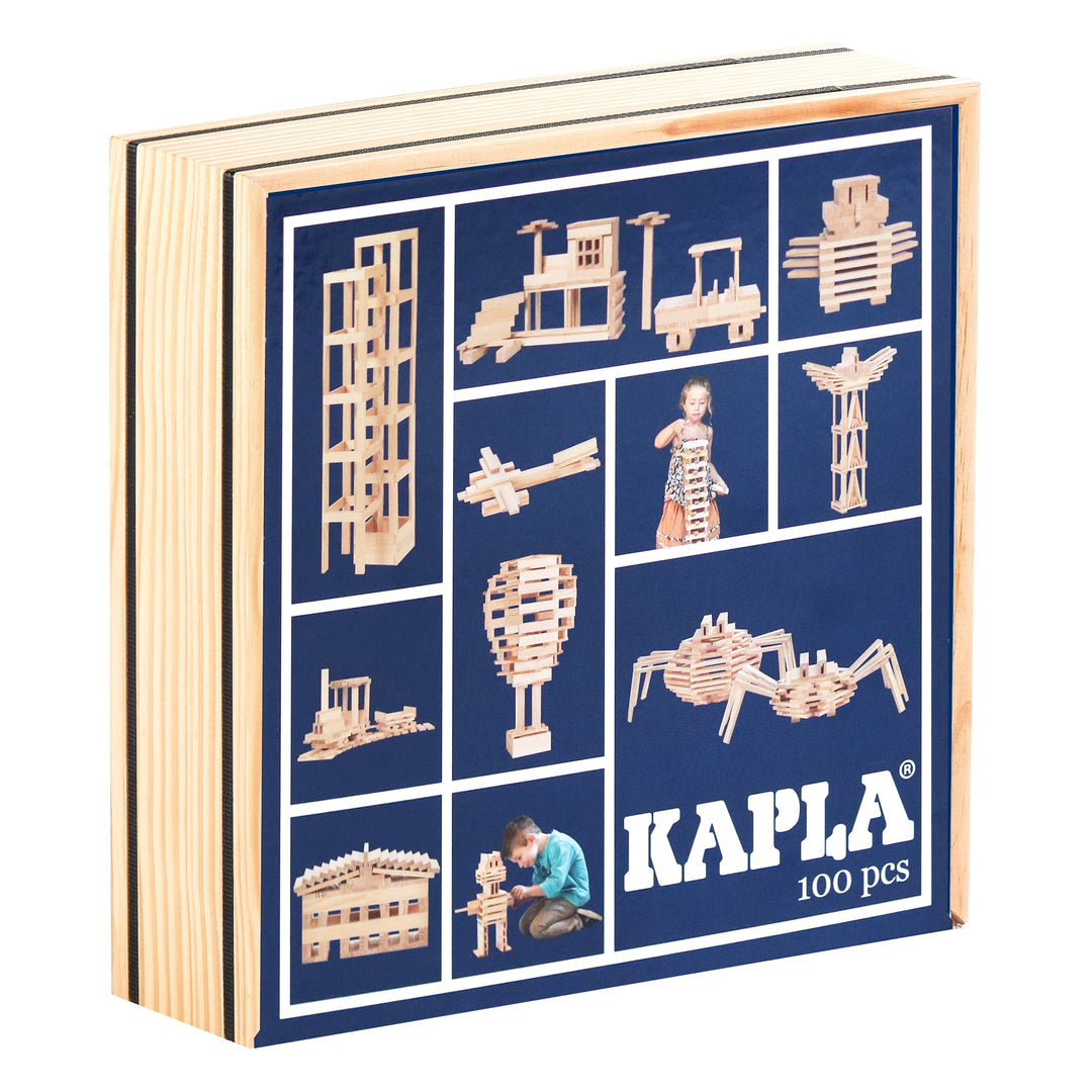 Kapla 100er Box Original Holz Bausteine Plättchen Klötze