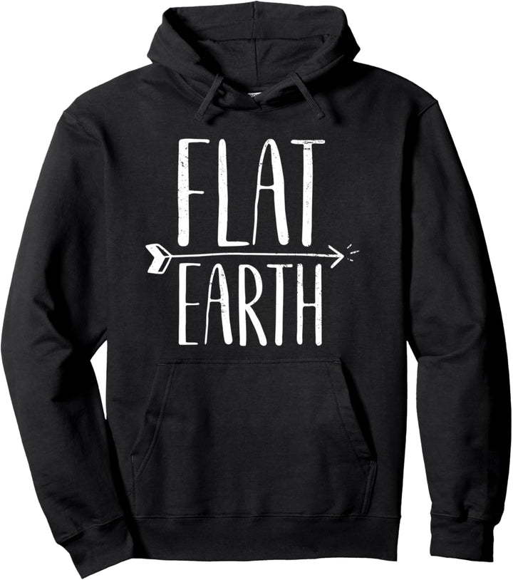 Flache Erde Retropfeil-Wissenschaftsverschwörung Pullover Hoodie