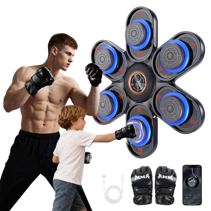 Music Boxing Machine, LED Licht Bluetooth Musical Boxmaschine