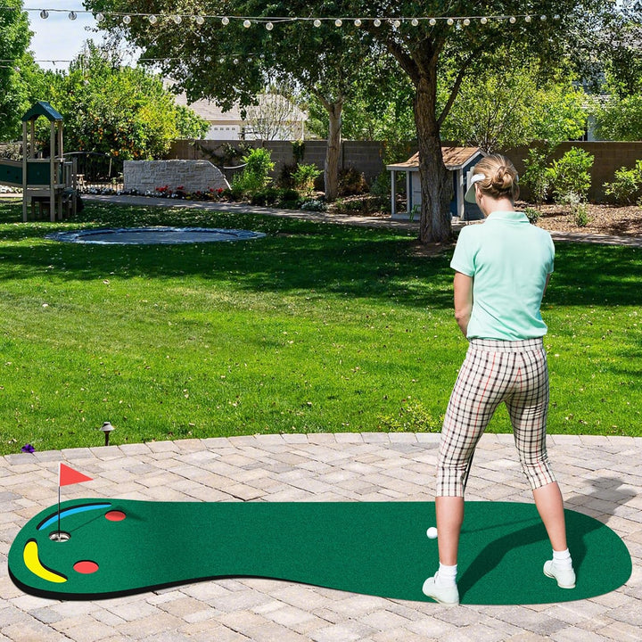 FANTASK Unisex – Erwachsene Golf Puttingmatte 300 x 96 cm (L x B) Grün, 300 x 96 cm (L x B) Grün