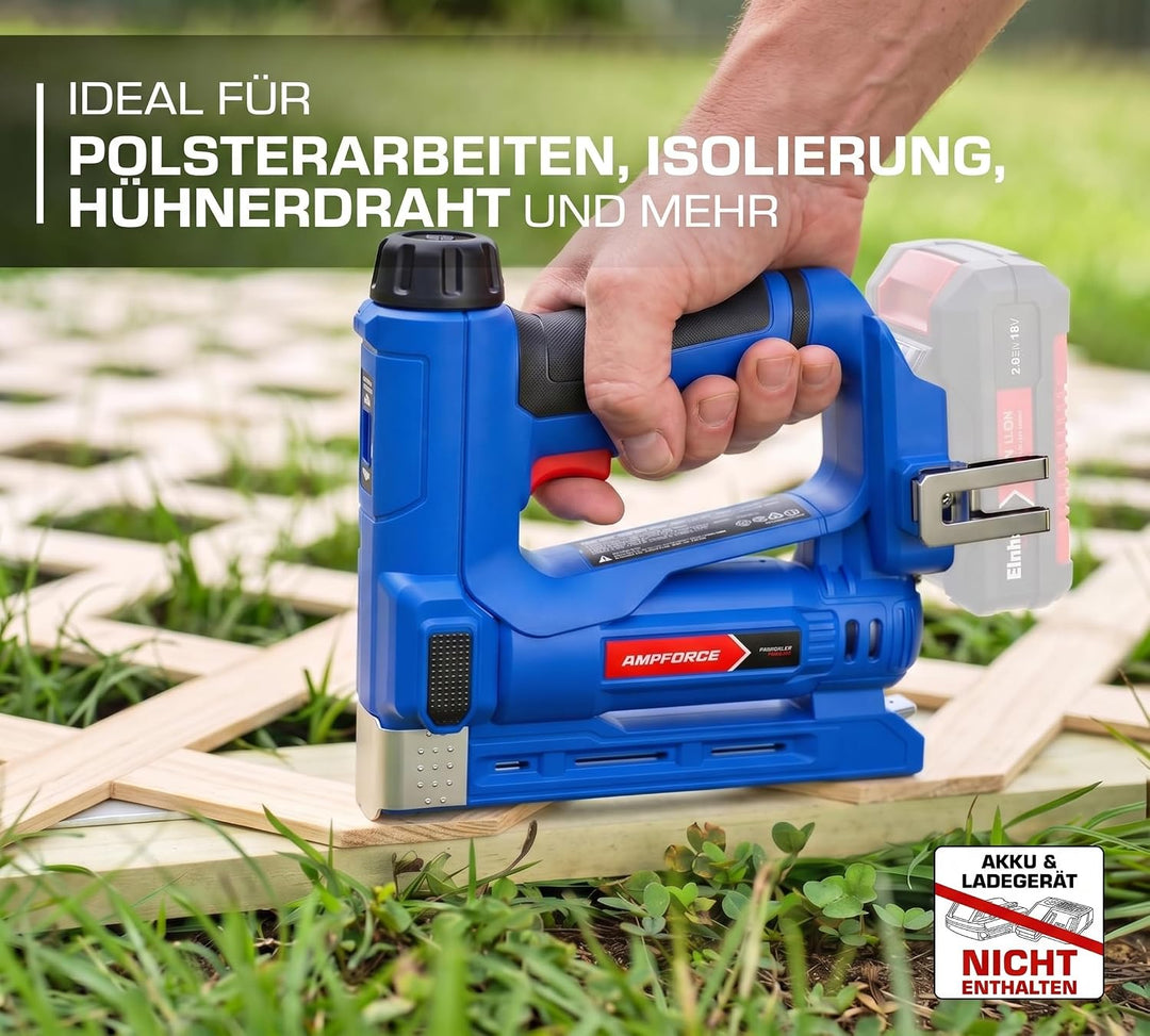 Ampforce18V 2-in-1 Tacker Für Einhell Akku, Ohne Akku, Typ 53/47