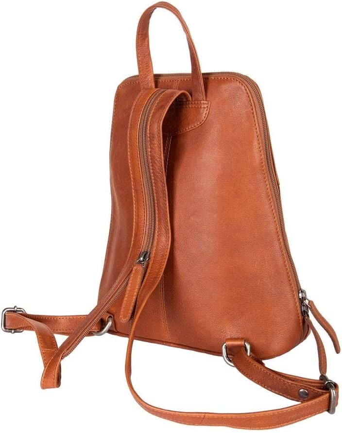 The Chesterfield Brand Wax Pull Up Vivian City Rucksack Leder 28 cm Cognac, Cognac
