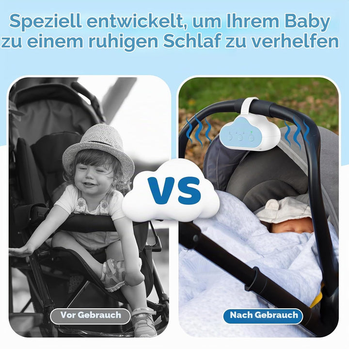 Kinderwagenschaukler, Kinderwagen Rüttler Mit 30, 60, 90 Min Timer, 3 Einstellbare Schaukelintensitä