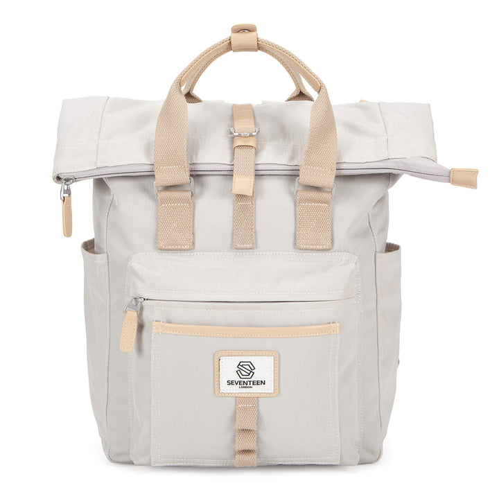 Moderner und stilvoller ‘Canary Wharf’ Rucksack mit einem klassischen gefalteten Roll Top Design – p