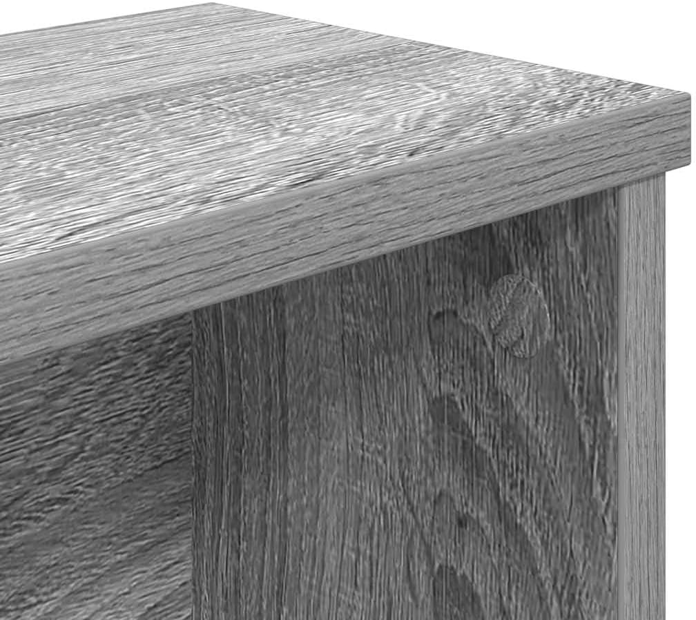vidaXL Küchenregal Stapelbar Grau Sonoma 50x15x16 cm Holzwerkstoff, Küchen-Aufbewahrungsregal, Gewür