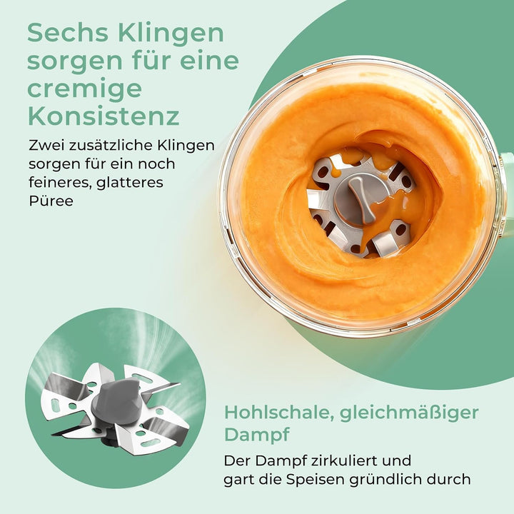 Momcozy AutoMeal Babynahrungszubereiter 450 ml BPA-frei