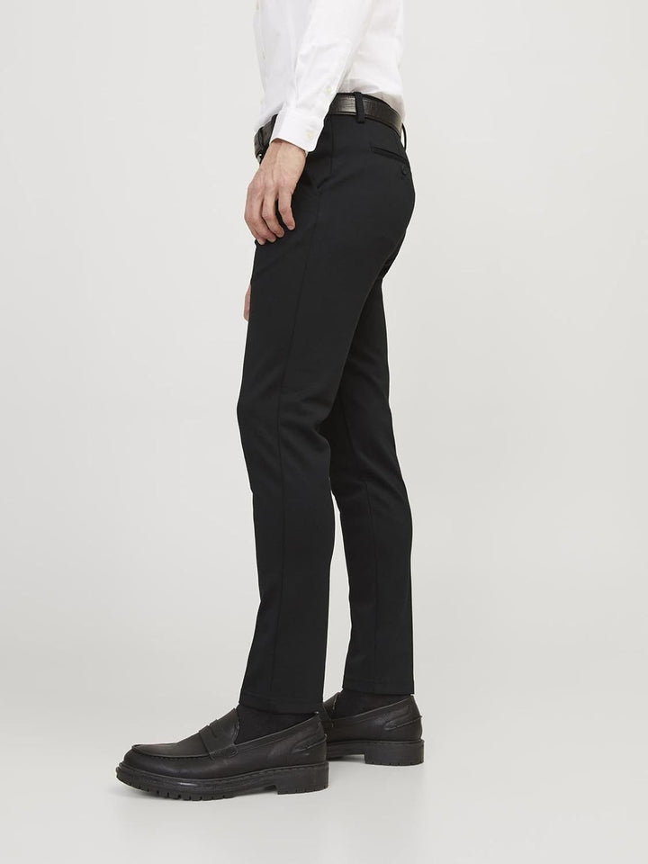 JACK &amp; JONES Male Chino Hose Slim Fit Chino Hose 34W / 32L Schwarz, 34W / 32L Schwarz