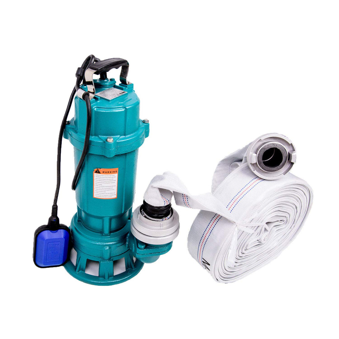 FÄKALIENPUMPE IBO 1500W + 2" KUPPLUNG + 30m SCHLAUCH - SCHMUTZWASSERPE, FÄKALIENPUMPE MIT ZERKLEINER