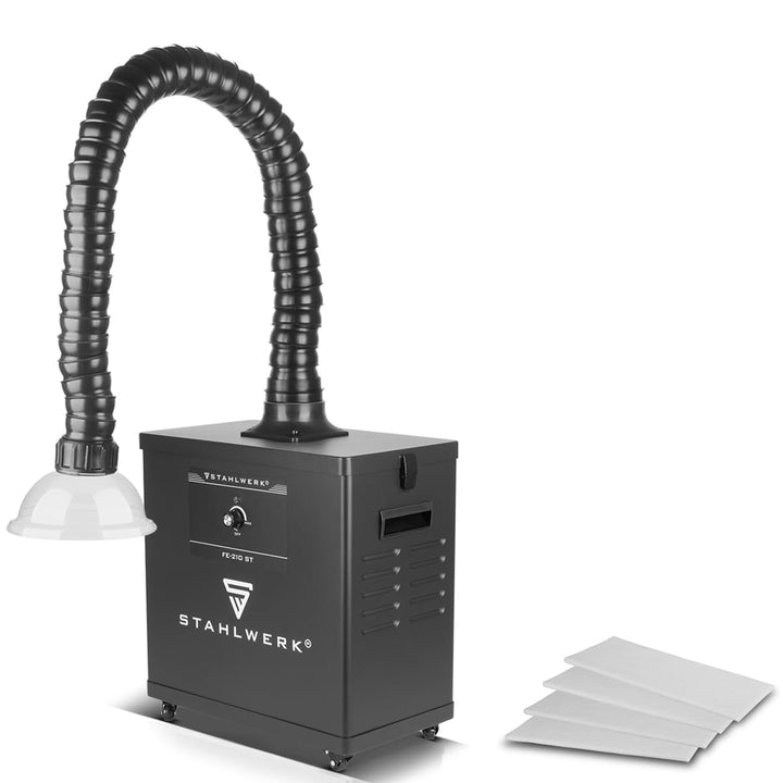 STAHLWERK Rauchabsaugung FE-210 ST mit 3-fach-Filter und 210 W Absauganlage | Rauchabsorber | Raucha