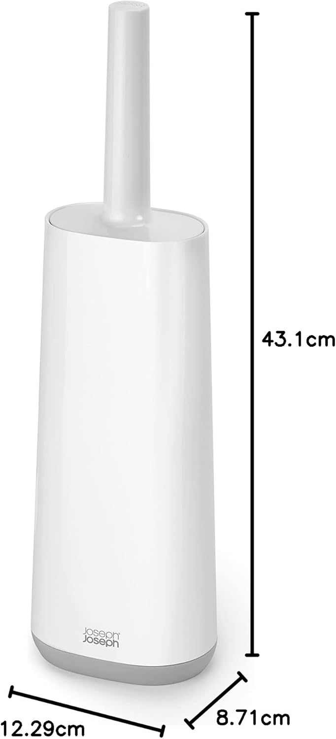 Joseph Joseph Flex - Hygienic Silikon Toilettenbürste mit Halter Set, Anti-Tropf, Anti-Verstopfung t