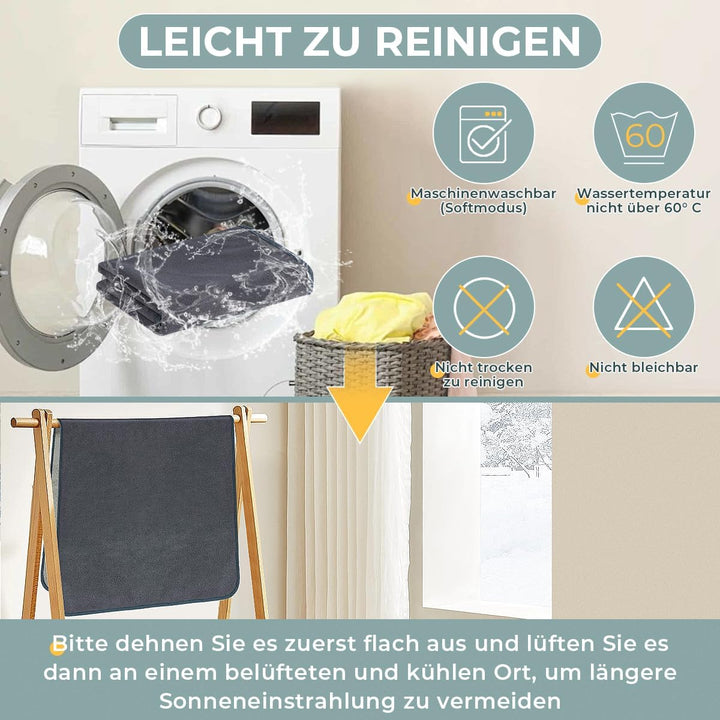 Welpen Unterlagen 2 Stück 104 x 104 cm Inkontinenzunterlage Waschbar PIPI Pads für Meerschweinchen H