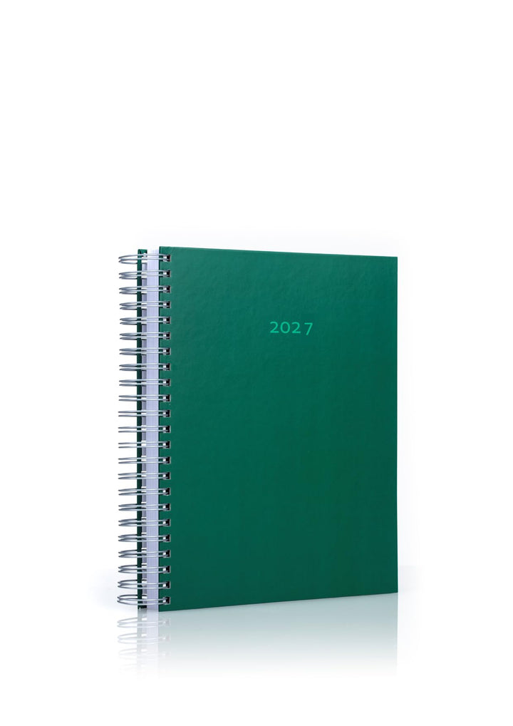 Der KLEINE DICKE - DIN A5 Kalender 2025-400 Seiten - jeder Tag 1 volle Seite Platz (Moosgrün), Moss