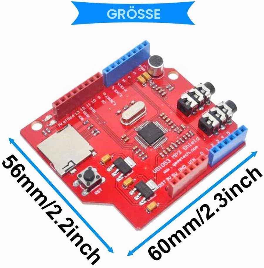 VS1053 VS1053B TF Karte Stereo Audio MP3 Player Record Decode Development Board Modul für Arduino mi