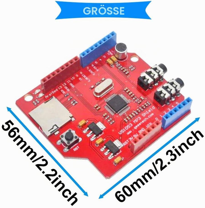 VS1053 VS1053B TF Karte Stereo Audio MP3 Player Record Decode Development Board Modul für Arduino mi