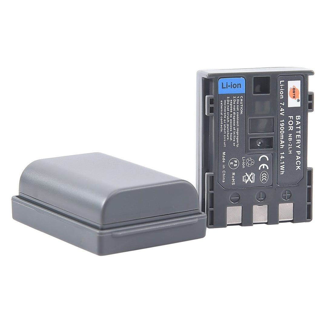 (2-Pack) NB-2L NB-2LH DSTE Ersatz Batterie Akku Kompatibel für BP-2L5, BP-2LH und Canon Optura 30, 4