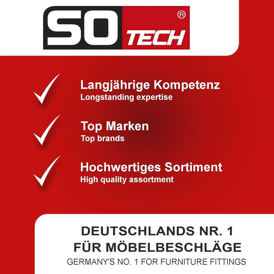 1 Paar SOTECH Schwerlastauszüge VarioSlide KV2-200-H76-L950-EH 965,2 mm mit Lock-in/out Einrastfunkt