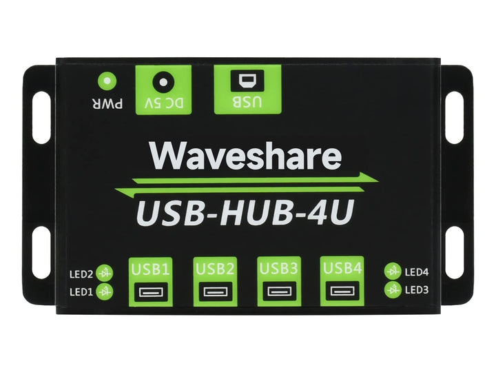 Waveshare Industrial Grade USB HUB with Extending 4X USB 2.0 Ports Support Multiple OS Plug and Play