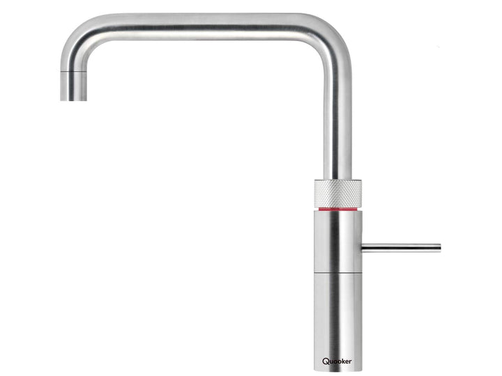 Quooker PRO3-VAQ B &amp; CUBE Fusion Square RVS Edelstahl Sprudel-/Kochendwasserhahn