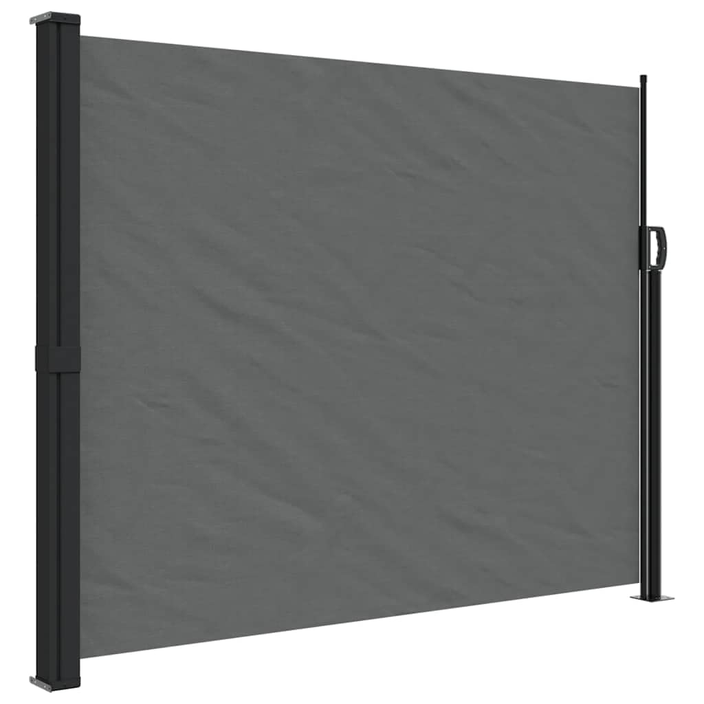 vidaXL Ausziehbare Seitenmarkise Anthrazit 160x300 cm 160 x 300 cm Anthrazit, 160 x 300 cm Anthrazit