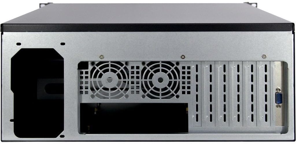 Inter-Tech 4U-4452-TFT Server-Gehäuse, schwarz, mit TFT Bildschirm und, 88887287