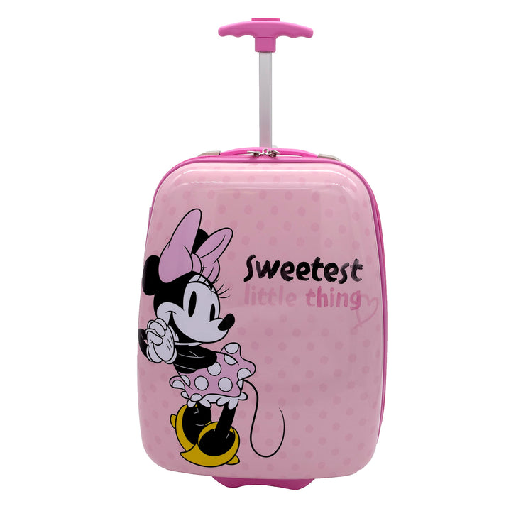 Undercover Kinder Hartschalen Trolley Handgepäck, 2 Rollen, 20 x 44 x 33 cm - 23 l, Motiv: Minnie Mo
