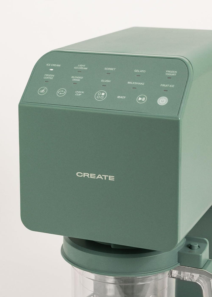 CREATE ICE CREAM MAKER STUDIO / Multifunktions-Eismaschine, 600 ml, 5 Behälter, Salbeigrün / Magnetv