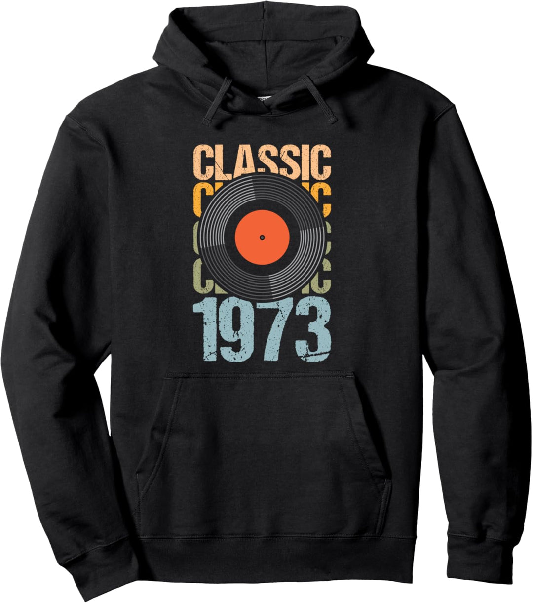50. Geburtstag Design – Classic 1973 Schallplatte Vinyl Pullover Hoodie