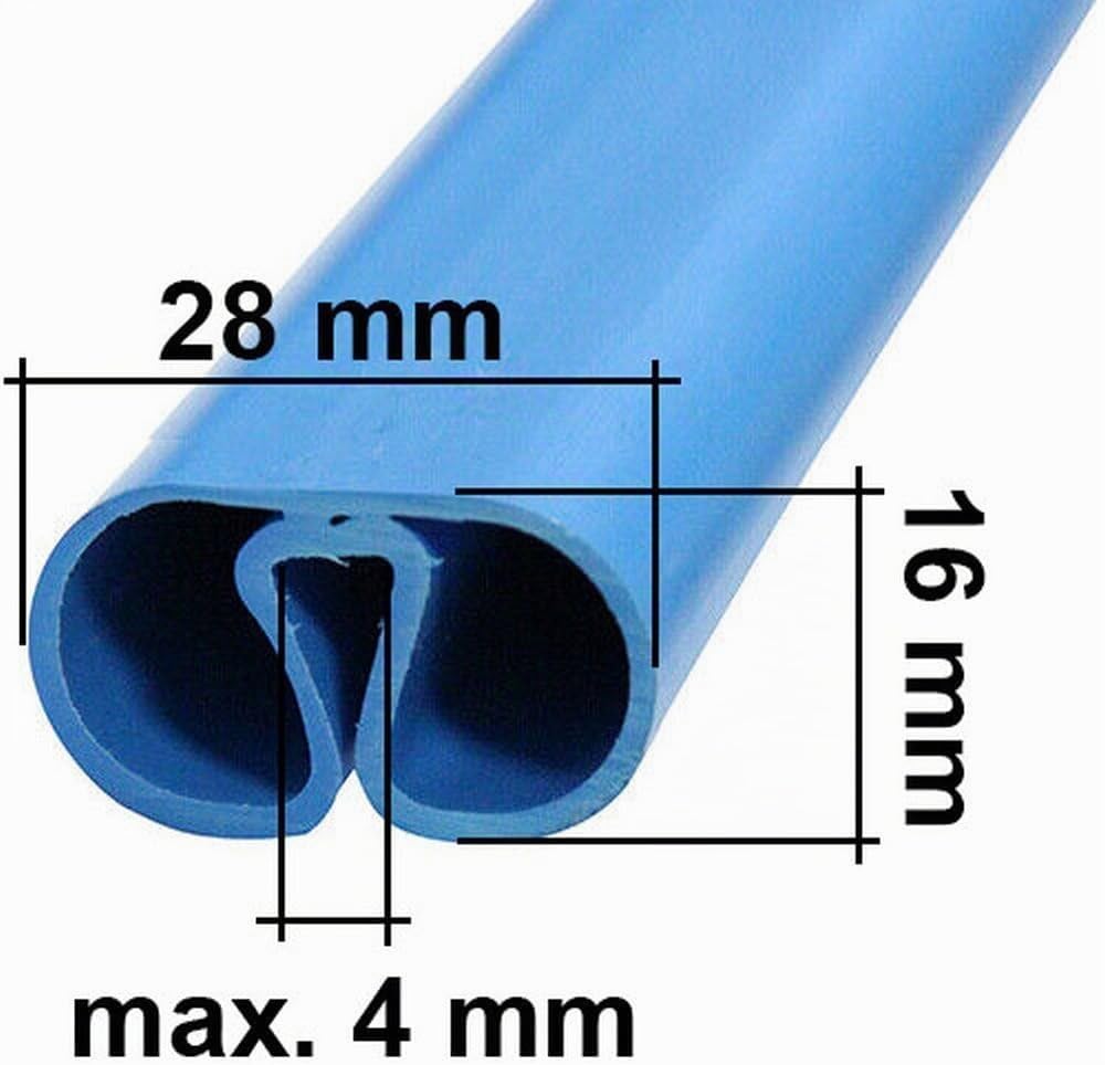SAXONICA Pool Handlauf Set Splasher für Rundpool Ø 500 cm I blau I 5 m
