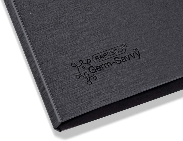 Rapesco 1641 Klemmbrettmappe A4, Schwarz, 4 Stück, Schwarz