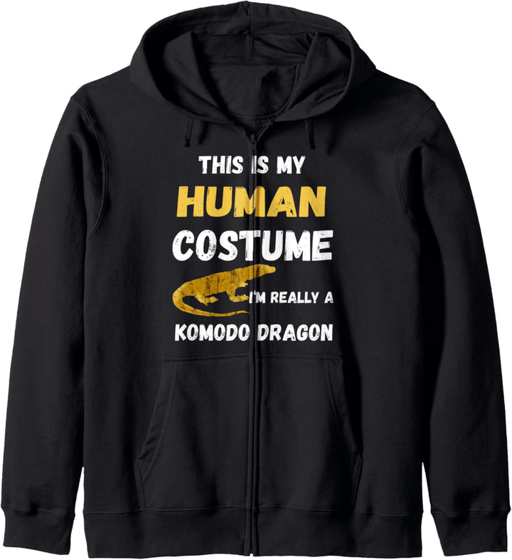 Komodowaran Warane Komododrache Eidechse Reptil Kostüm Kapuzenjacke