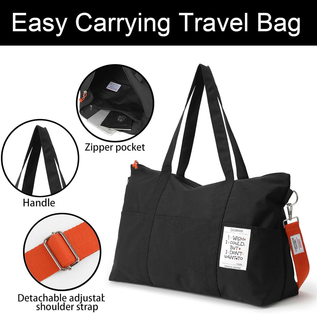 Reise Duffel Bags Damen und Herren, wasserdichte Sporttasche Übernachtungstasche Handgepäcktasche fü