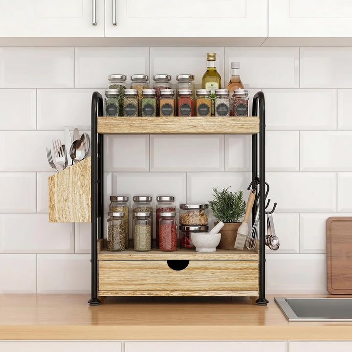 Kottwca Upgrade 2-Ebenen Badezimmer Organizer mit Verstärkte Metallgestelle
