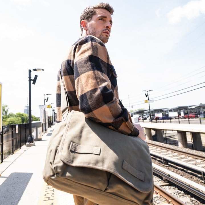 Rothco Heavyweight Canvas Messenger Bag Classic, blau Einheitsgrösse Mehrfarbig, Einheitsgrösse Mehr