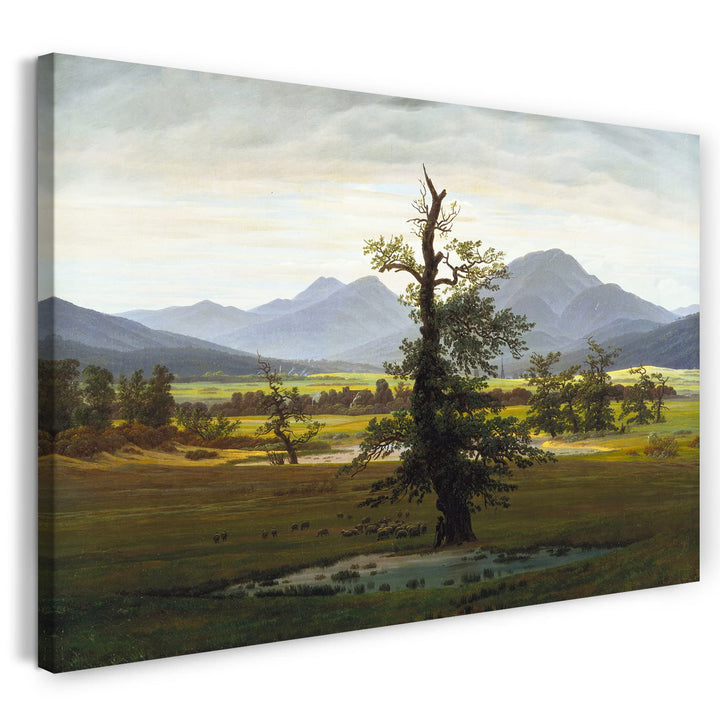 Leinwand (80x60cm): Caspar David Friedrich - Der einsame Baum 80x60 cm, 80x60 cm