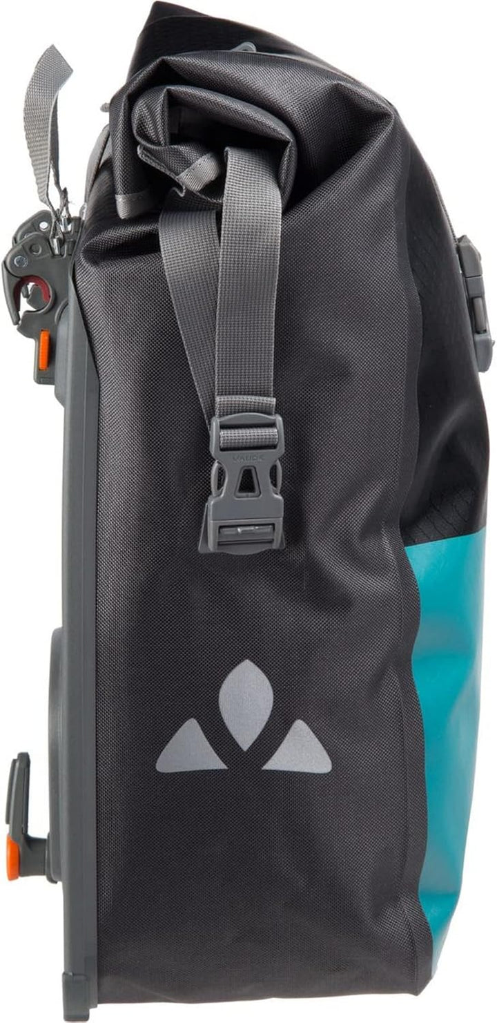 VAUDE Fahrrad Hinterradtasche Aqua Back Color, 2er Set, Made in Germany, Black/Alpine Lake, Einheits