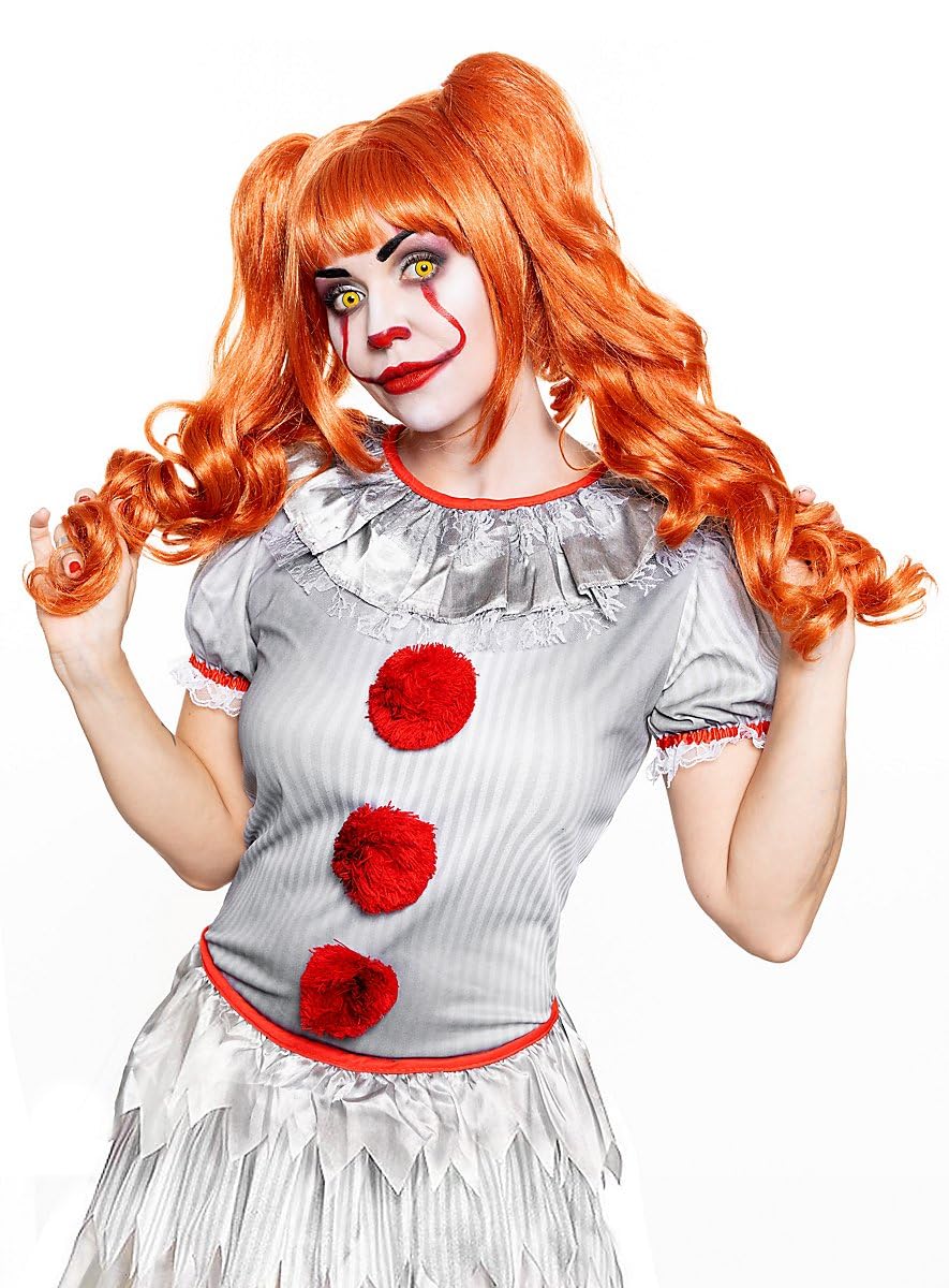It-Clown-Girl Perücke - Weiblicher Horrorclown - Kostüm-Zubehör Karneval, Halloween &amp; Motto-Party Ho